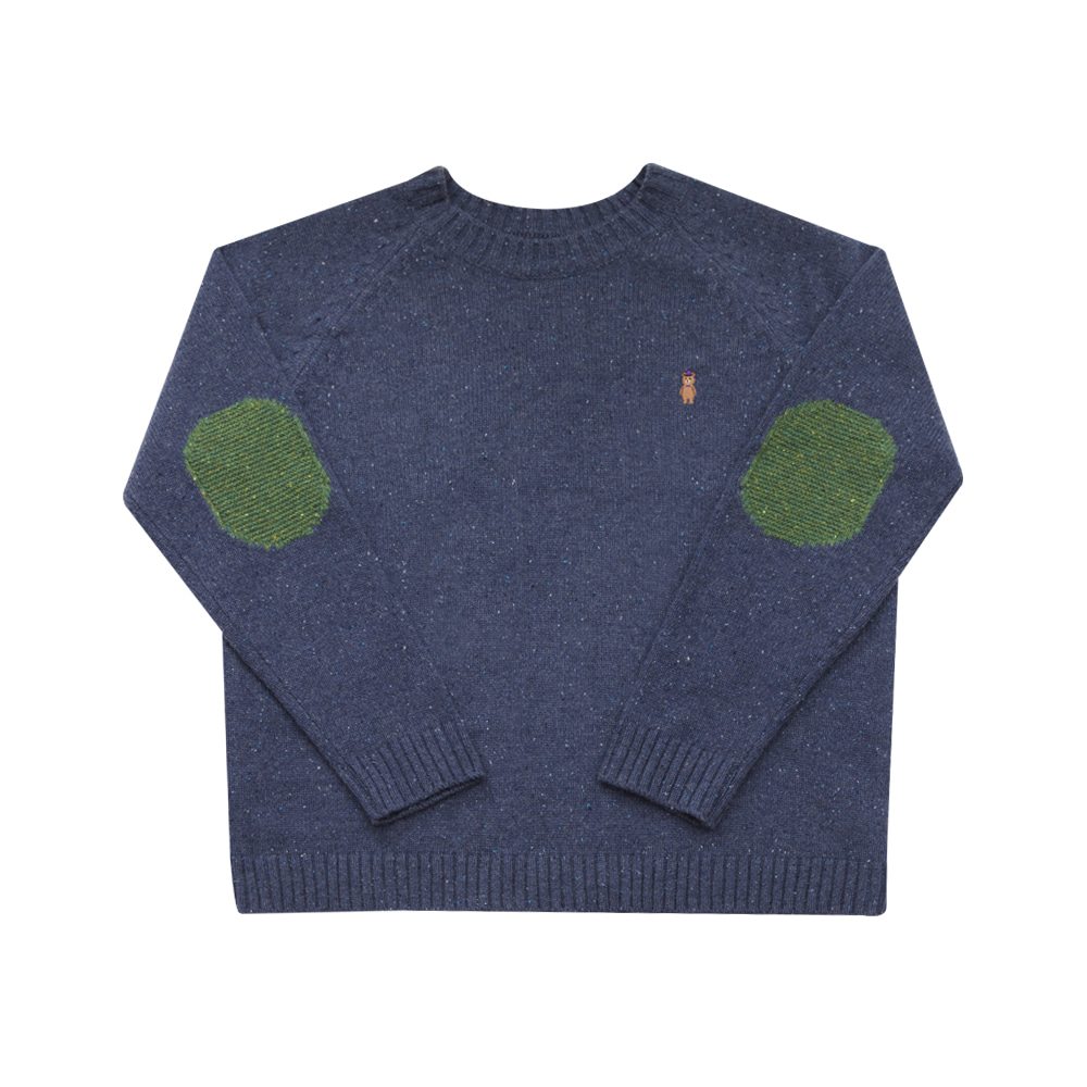 lobby bear embroidery pullover navy (30% OFF)