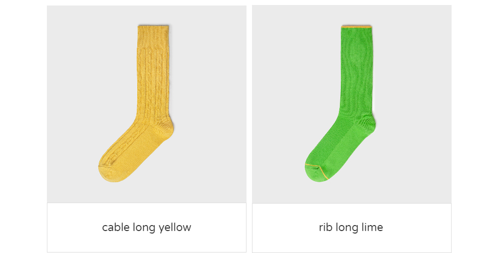 socks mustard color image-S1L7