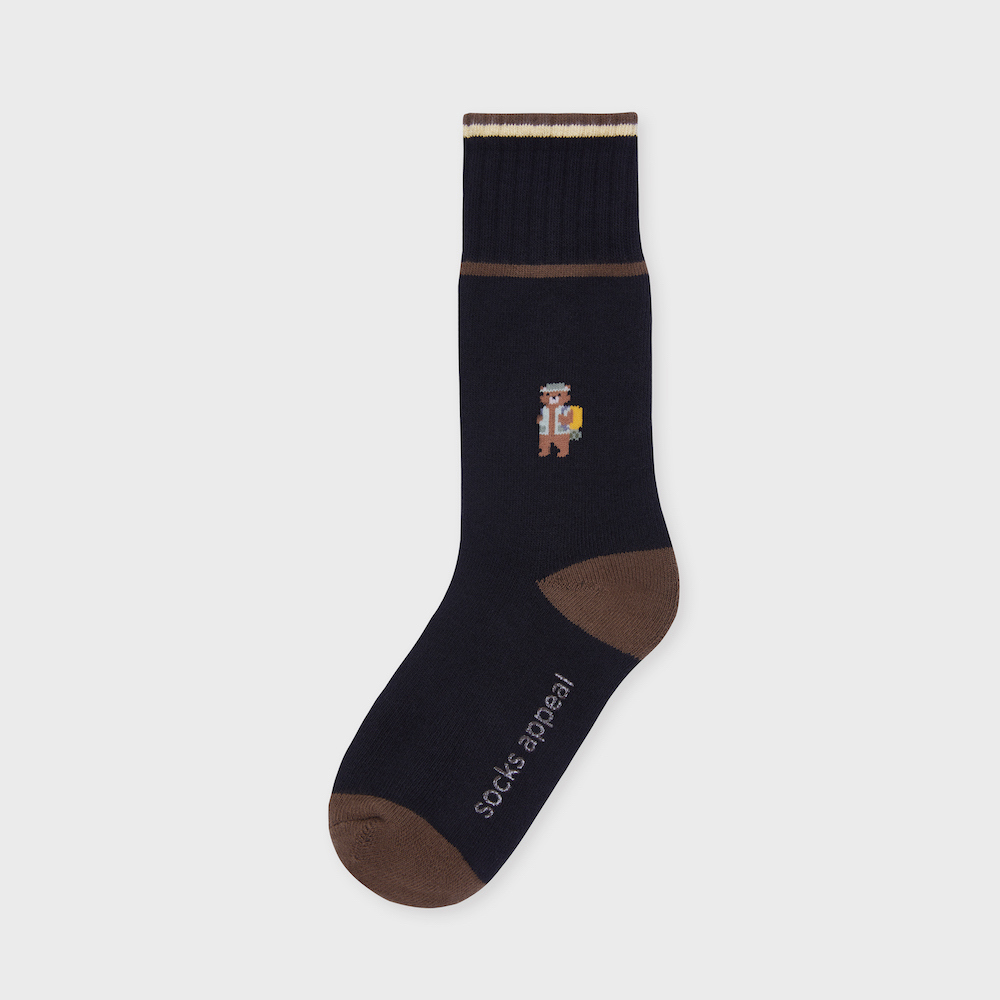 socks charcoal color image-S1L23