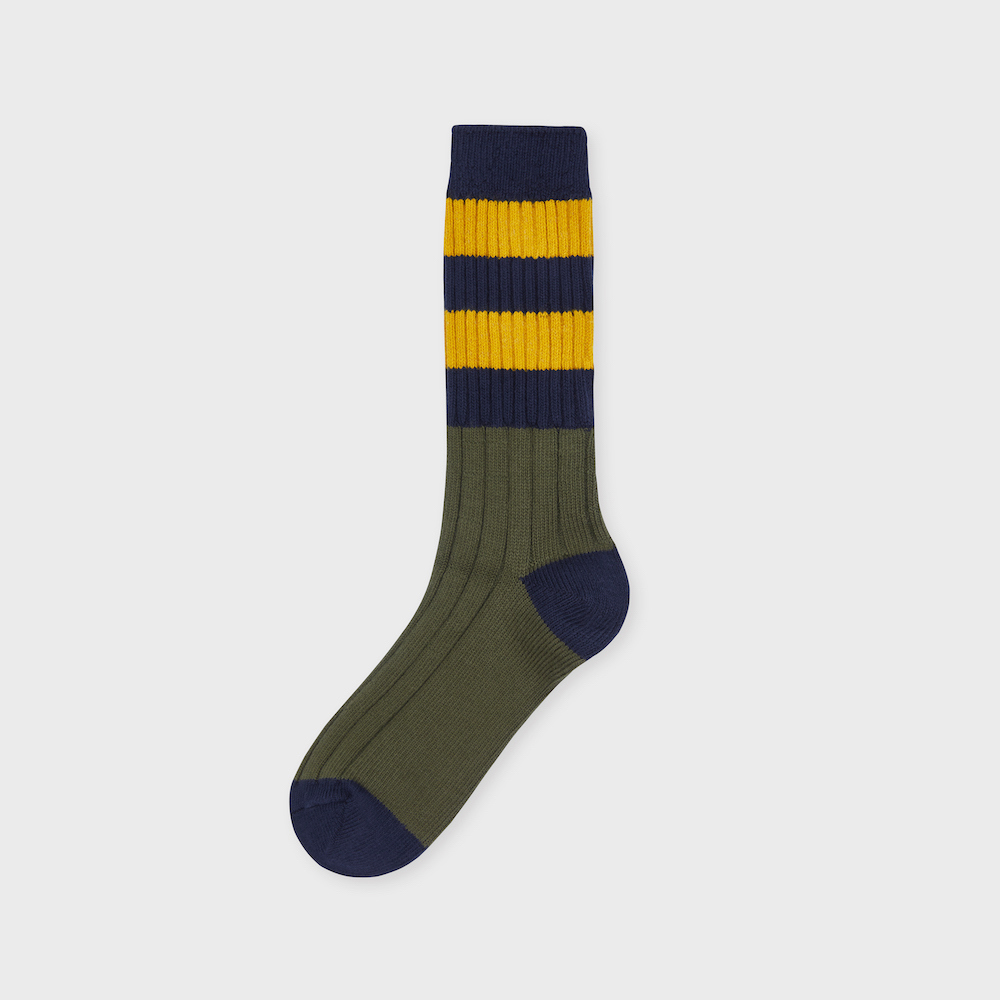 socks khaki color image-S1L44