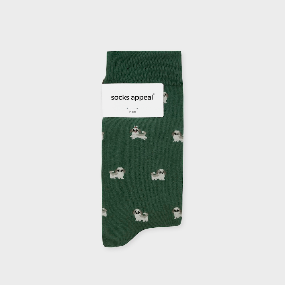 socks green color image-S1L9