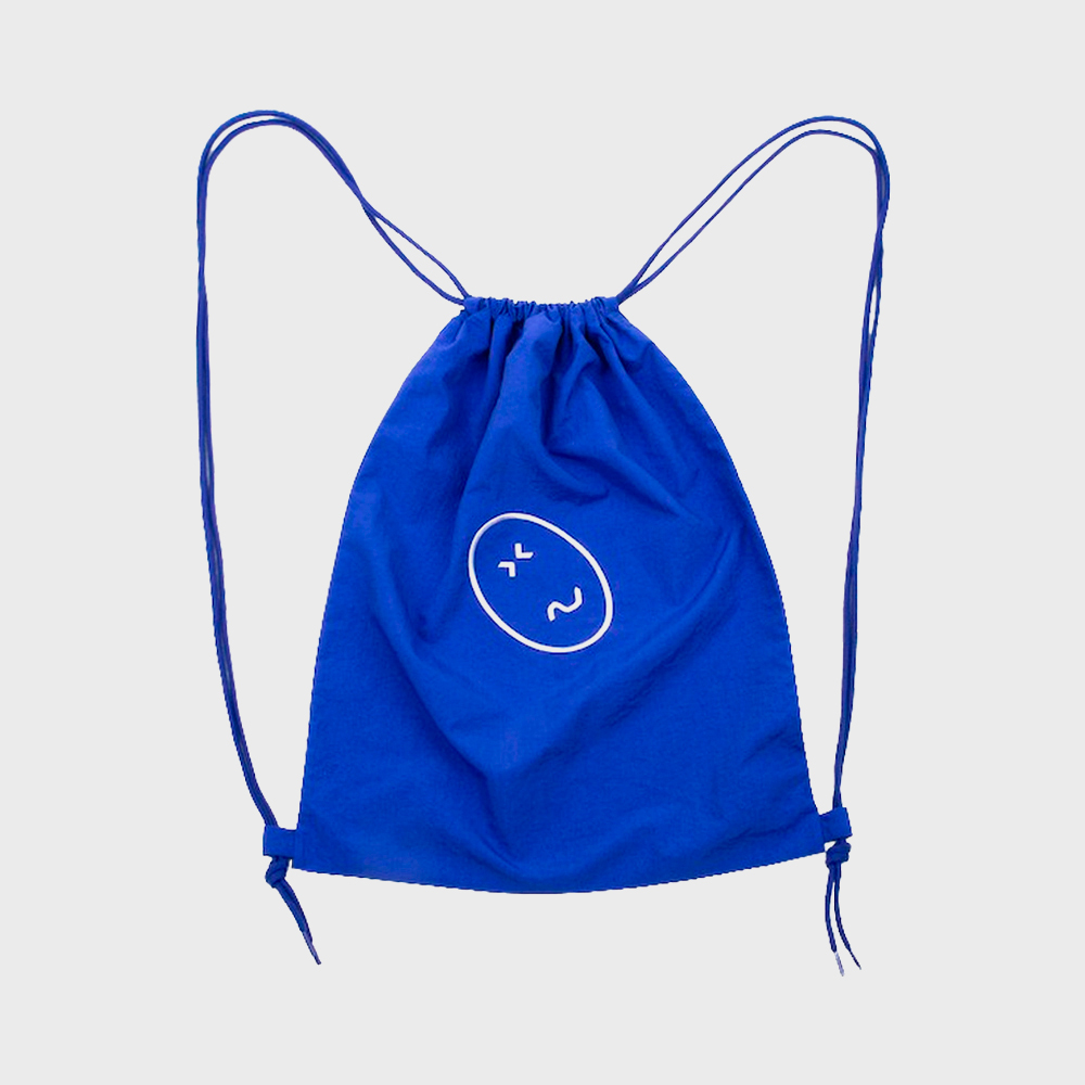 HIMAA string bag scowl blue