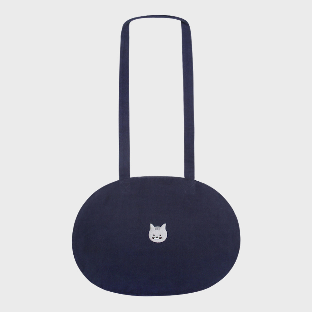 round bag cat navy