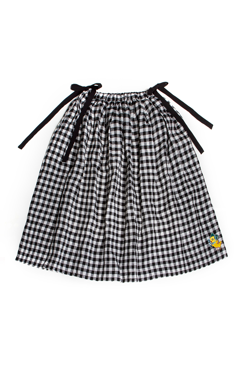mini skirt charcoal color image-S1L27