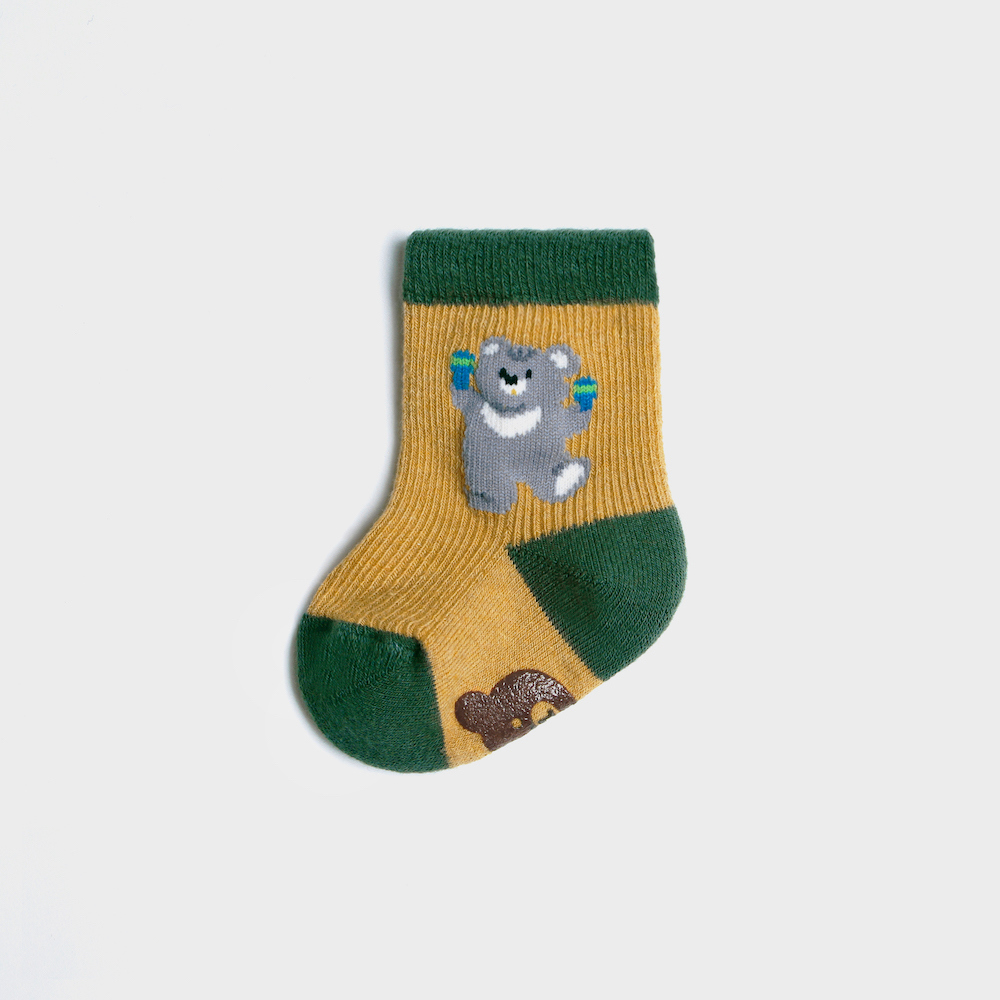 socks mustard color image-S1L56