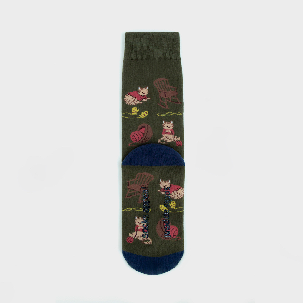 socks khaki color image-S1L10