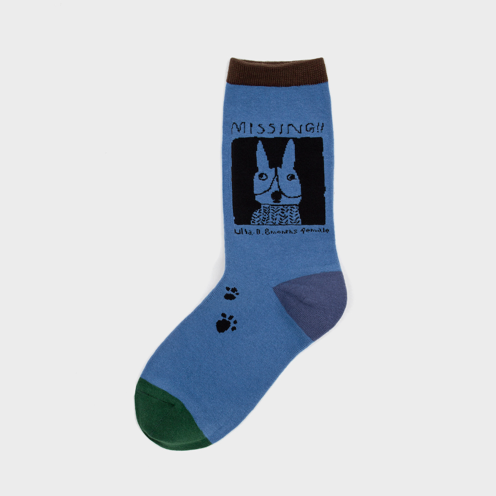 socks navy blue color image-S1L119