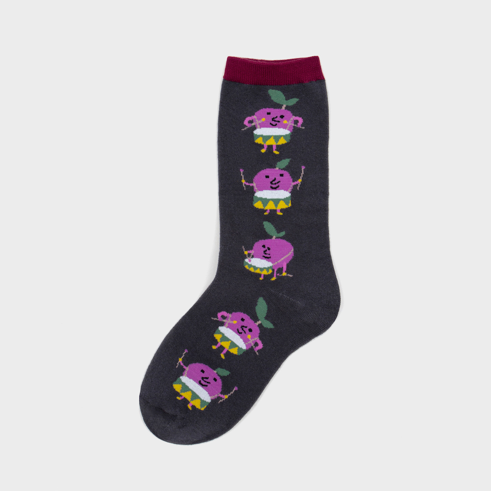 socks charcoal color image-S1L116