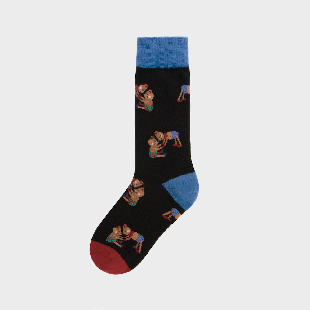 socks violet color image-S1L136