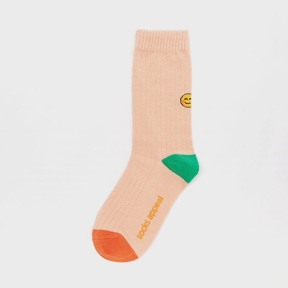 socks peach color image-S1L56