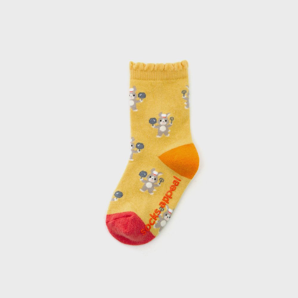 socks mustard color image-S1L44