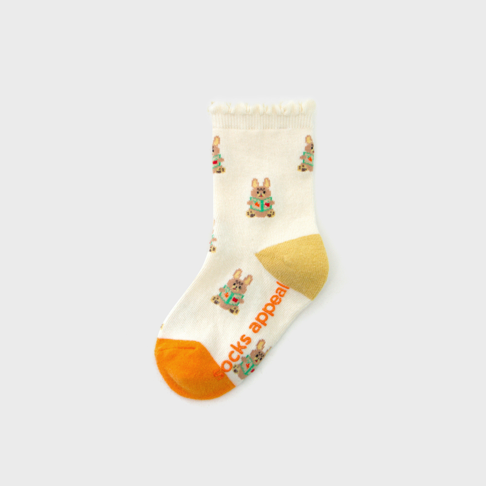 socks ivory color image-S1L54