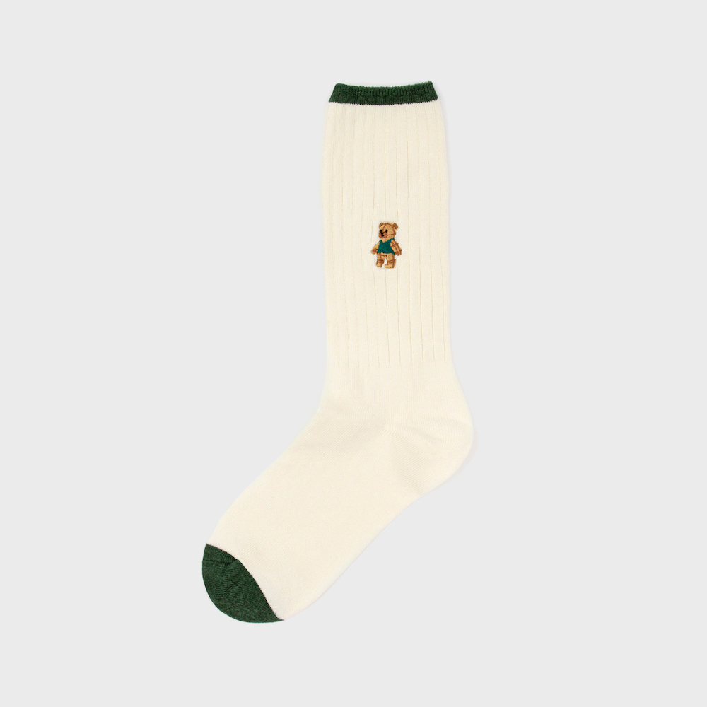 socks cream color image-S1L81