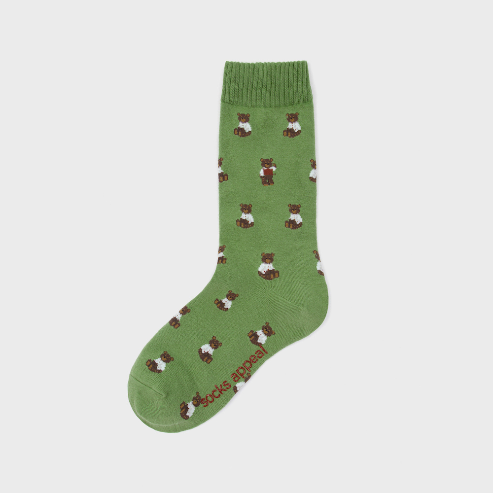 socks olive color image-S1L44