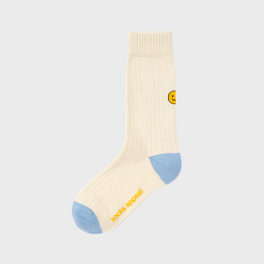 socks cream color image-S1L107