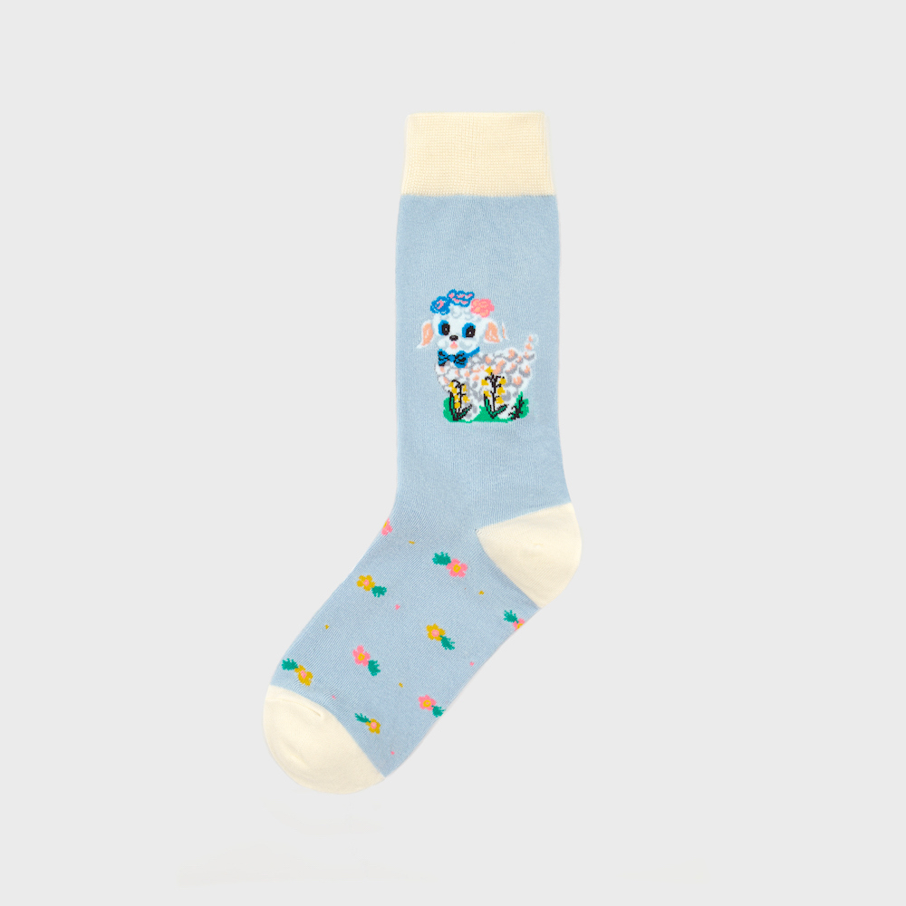 socks lavender color image-S5L60
