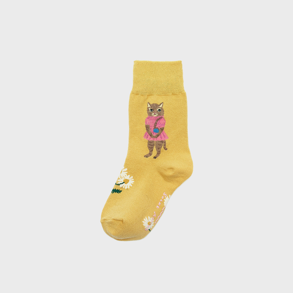 socks mustard color image-S10L2