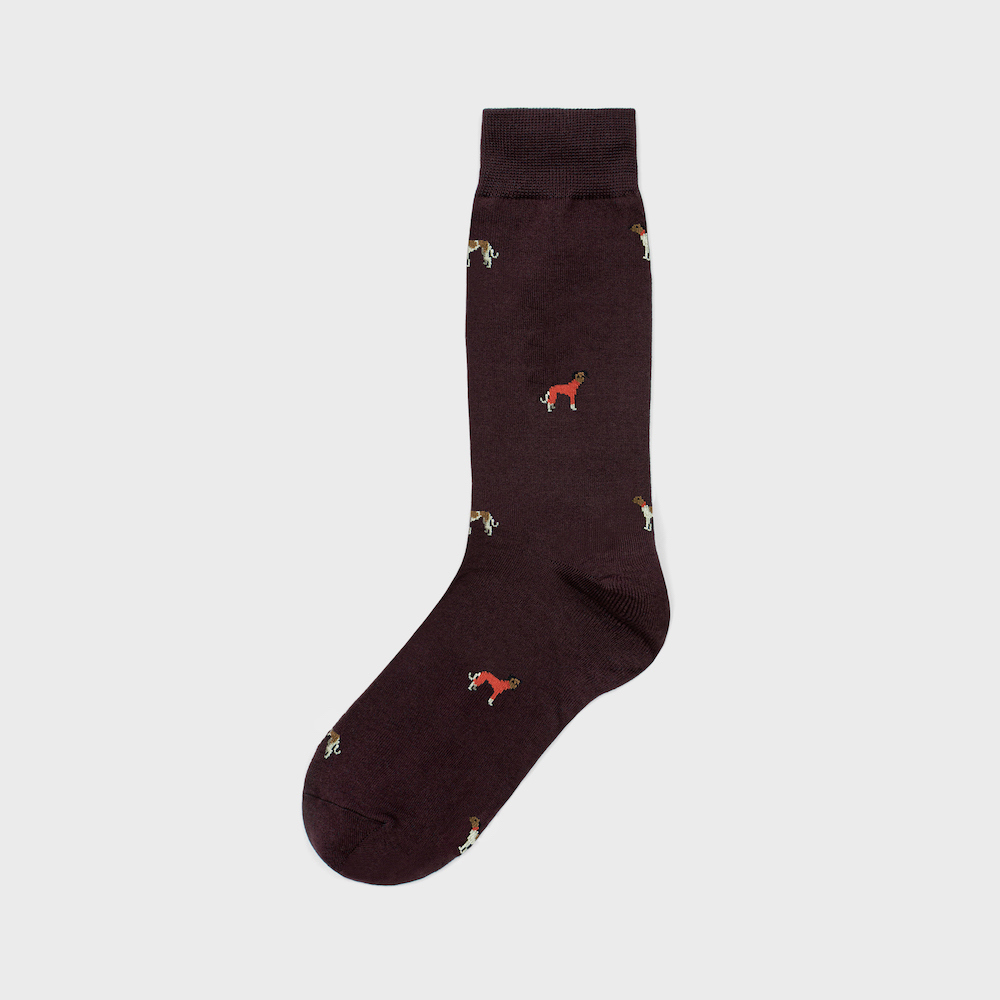 socks chocolate color image-S19L31