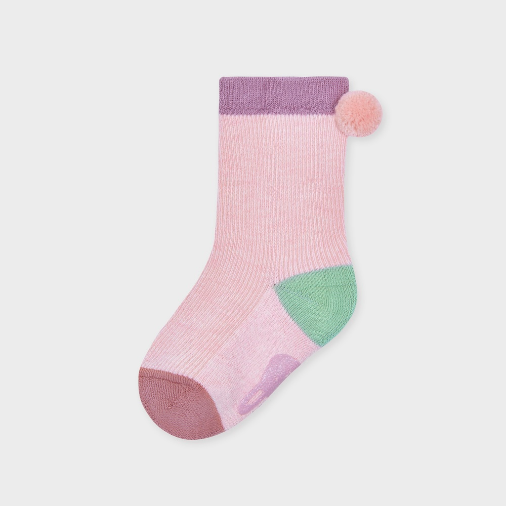 socks baby pink color image-S1L25