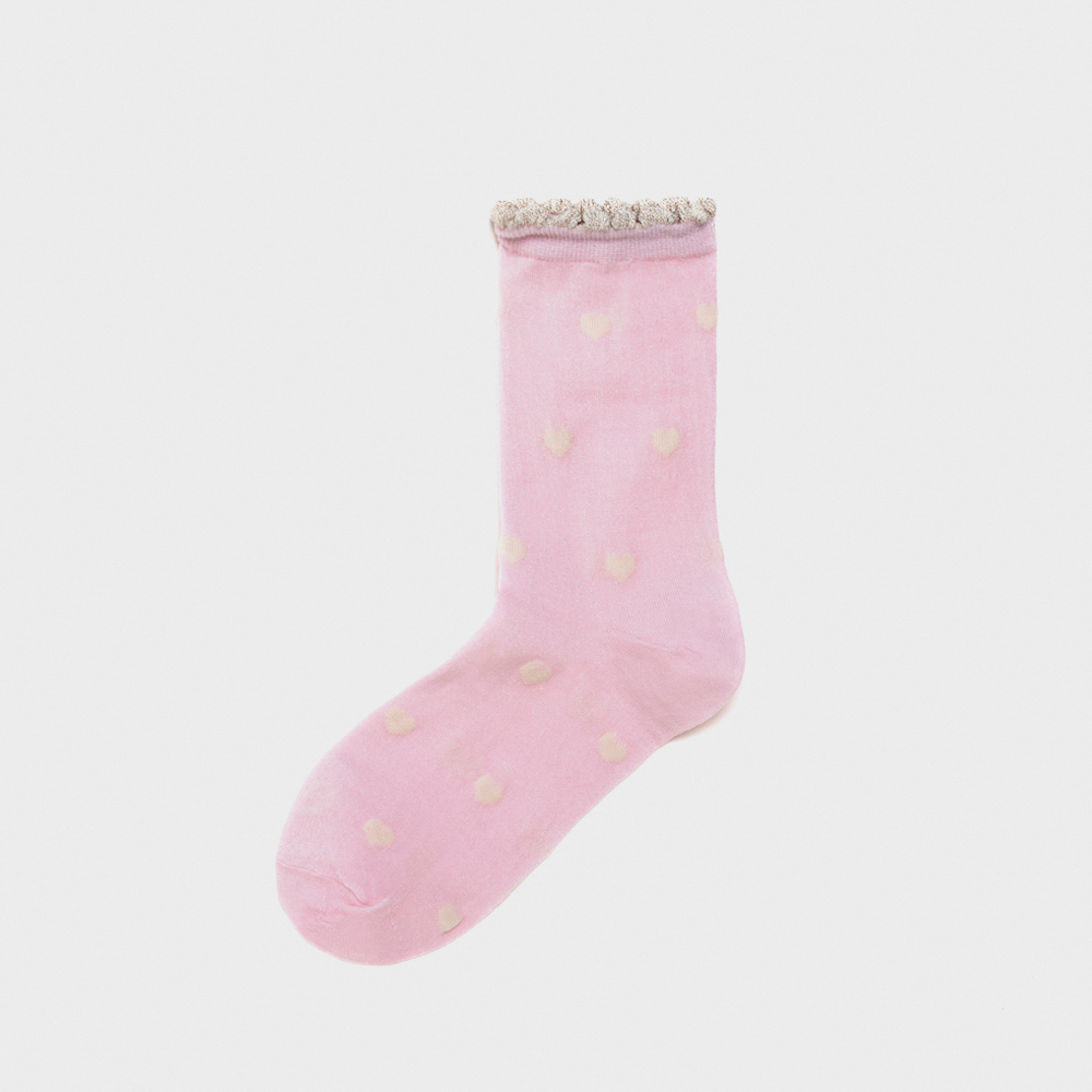 socks baby pink color image-S1L42